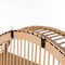 Vintiquewise Decorative Rattan Round Display Shelf With 2 Shelves for The Dining Room, Living Room, or Office. QI004514 - alternate 3